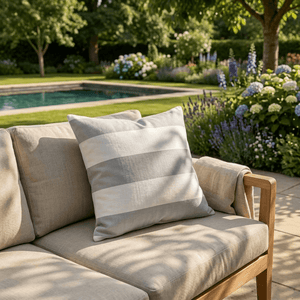Beige Stripe Scatter Cushion