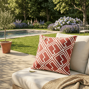 Terracotta Inca Scatter Cushion