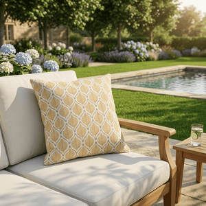 Yellow Amber Leaf Scatter Cushion