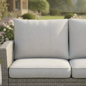 Balancia 2-Seater Sofa Set with 2 Armchairs & Firepit Table