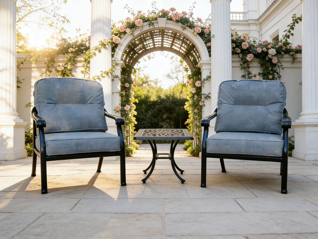 Charlton 2 Chair Lounge Bistro Set with Side Table