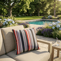 Tangerine Stripe Scatter Cushion