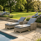 Palermo Sunlounger Set with Side Table