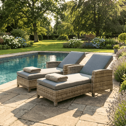 Palermo Sunlounger Set with Side Table