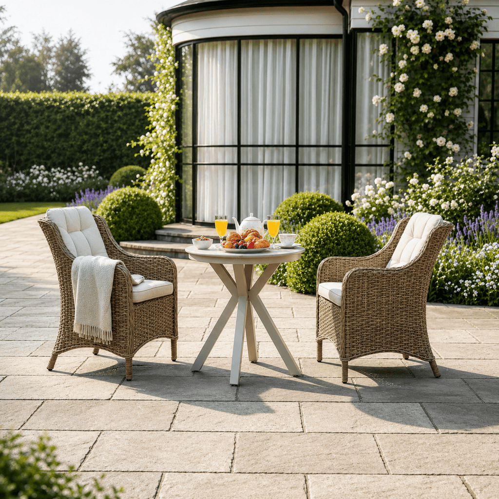 Larca 2 Seat Wingback Bistro Set with Table