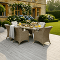 Larca 6 Chair Wingback Dining Set