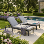 Versice Sunlounger Set with Side Table