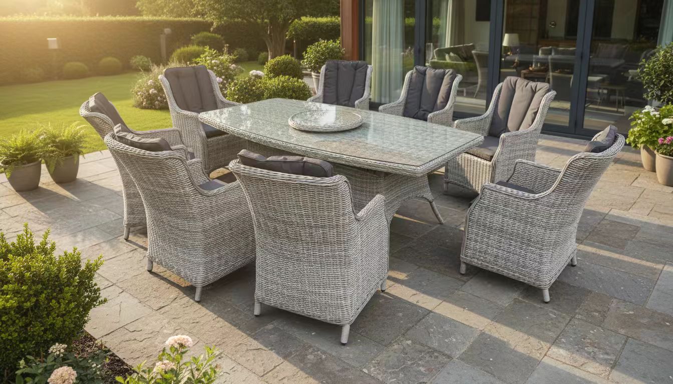 Alivar 8 Chair Wingback Dining Set
