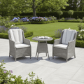 Alivar Liquorice/ecru 2 Seat Wingback Dining Bistro Set with Table
