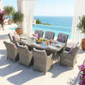 Alivar 8 Chair Wingback Dining Set