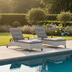Francaise Sunlounger Set with Side Table