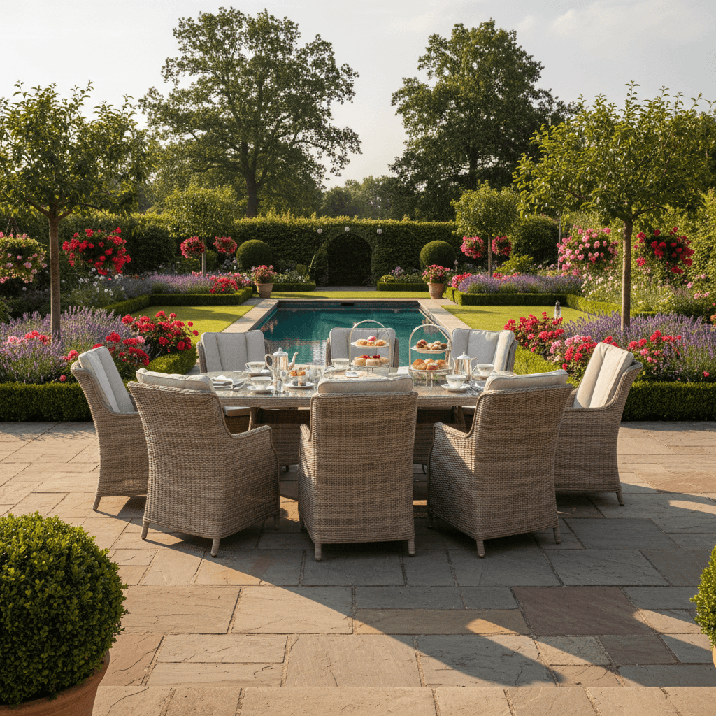 Alivar Driftwood 2 Seat Wingback Dining Bistro Set with Table