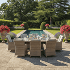 Alivar Driftwood 2 Seat Wingback Dining Bistro Set with Table
