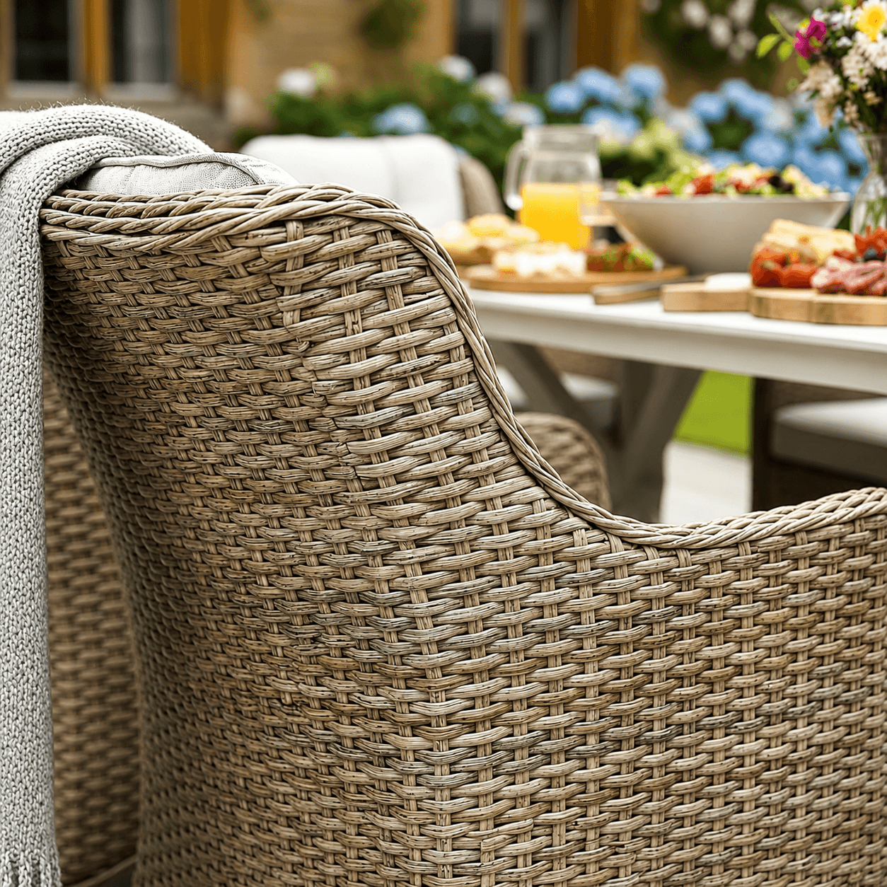 Larca 6 Chair Wingback Dining Set