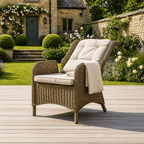 Larca 6 Chair Reclining Wingback Dining Set