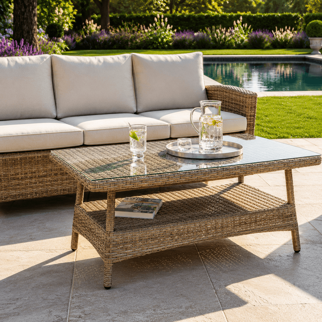 Balancia 3-Seater Sofa Set with 2 Armchairs & Coffee Table