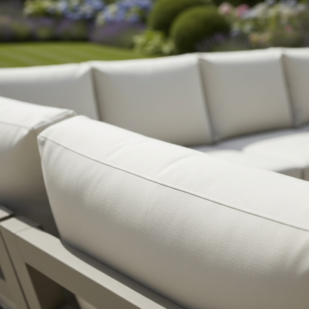 Langous L Corner Sofa Set with 2 Stools, Piston Height Adjustable Table