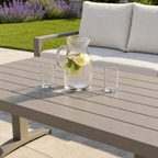 Langous 3-Seater Sofa Set with 2 Armchairs & Piston Height Adjustable Table