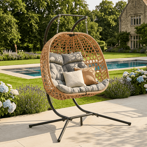 Trueas Hanging Double Egg Chair
