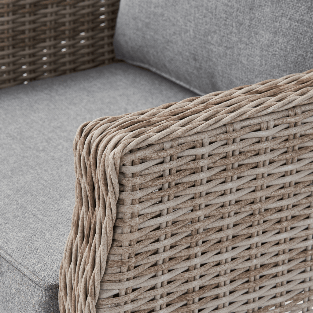 Trueas 2-Seater Wingback Sofa Set, 2 Wingback Armchairs & Coffee Table