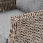 Trueas 2-Seater Wingback Sofa Set, 2 Wingback Armchairs & Coffee Table
