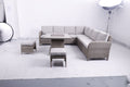 Savana Large Square Corner Sofa Set with Firepit Table