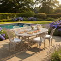 Ashton Hazel Armless 6 Chair Dining Set