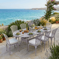 Ashton Hazel Armless 8 Chair Dining Set
