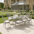 Ashton Light Grey 8 Chair Dining Set