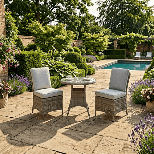 Armless 2 Seat Bistro with Table