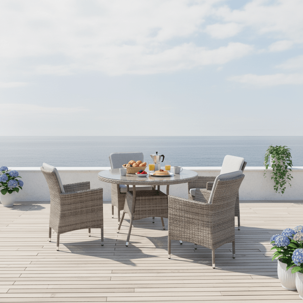 Palermo 4 Chair Dining Set