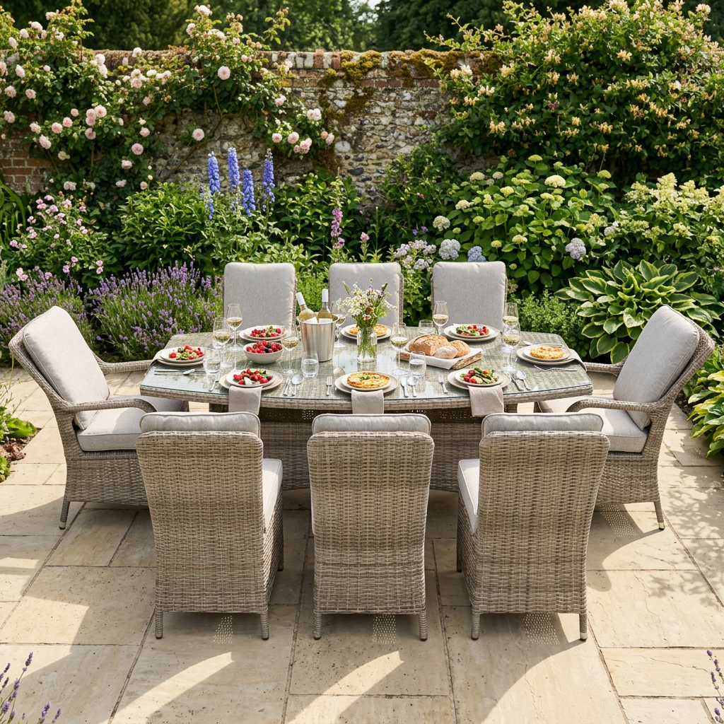 Mexico Driftwood 8 Chair Dining Set