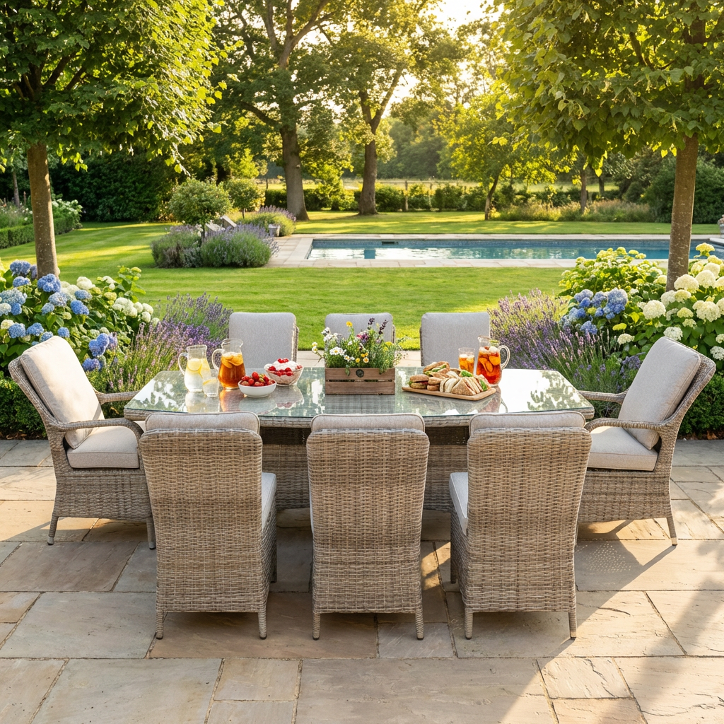Mexico Driftwood 8 Chair Dining Set