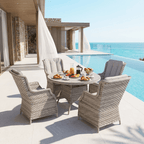 Trueas 4 Chair Wingback Dining Set