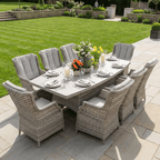 Christo 8 Chair Wingback Dining Set