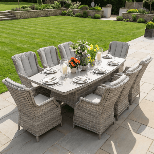 Christo 8 Chair Wingback Dining Set