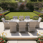Christo 8 Chair Wingback Dining Set