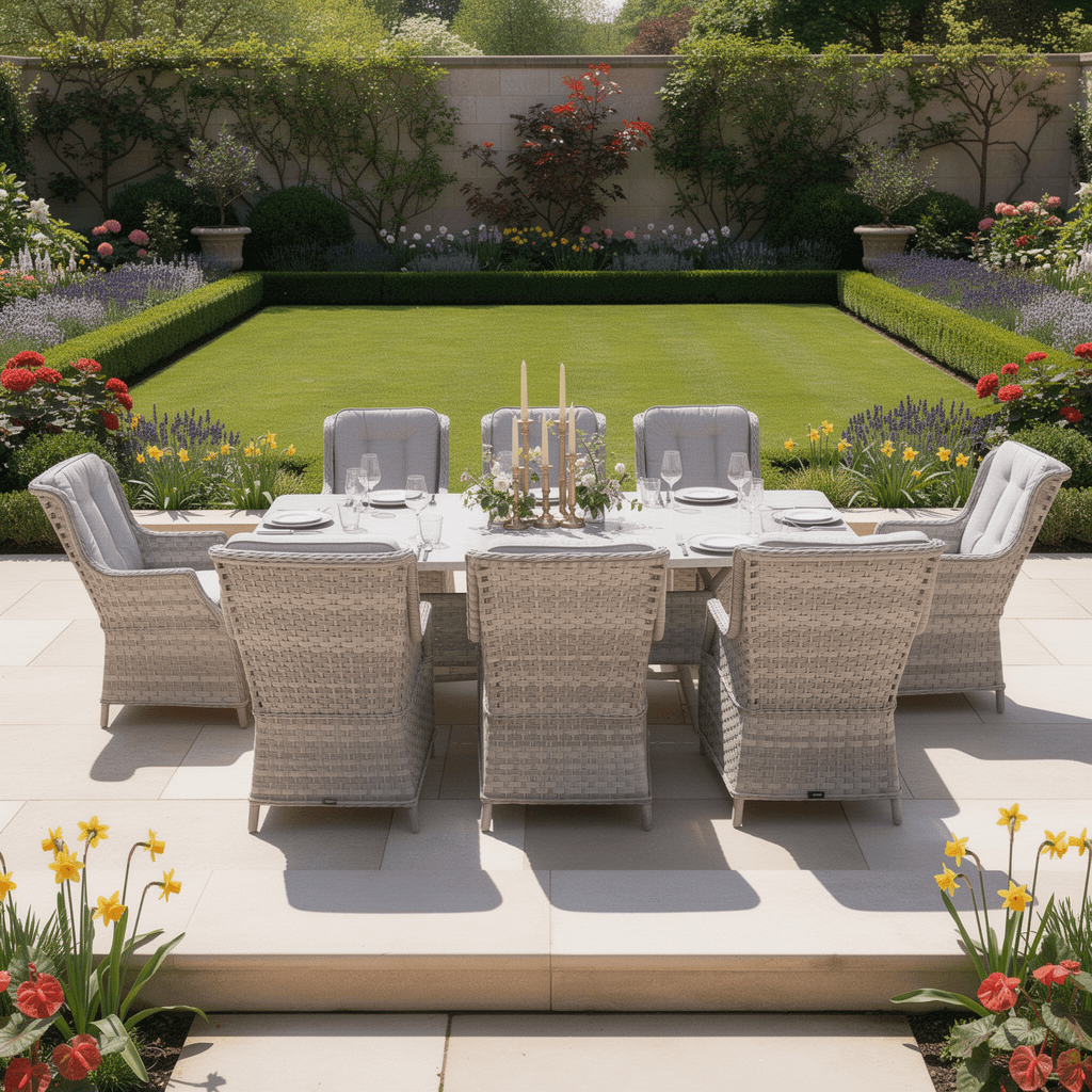 Christo 8 Chair Wingback Dining Set