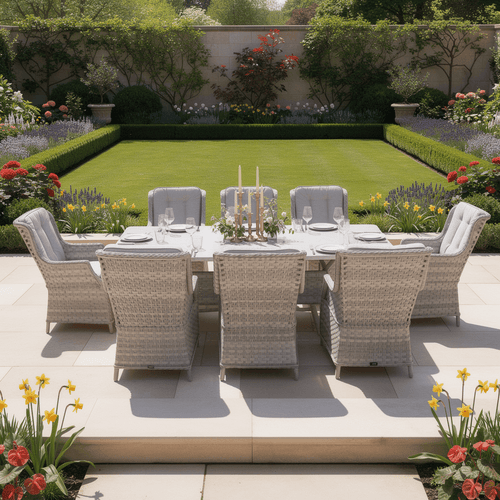 Christo 8 Chair Wingback Dining Set