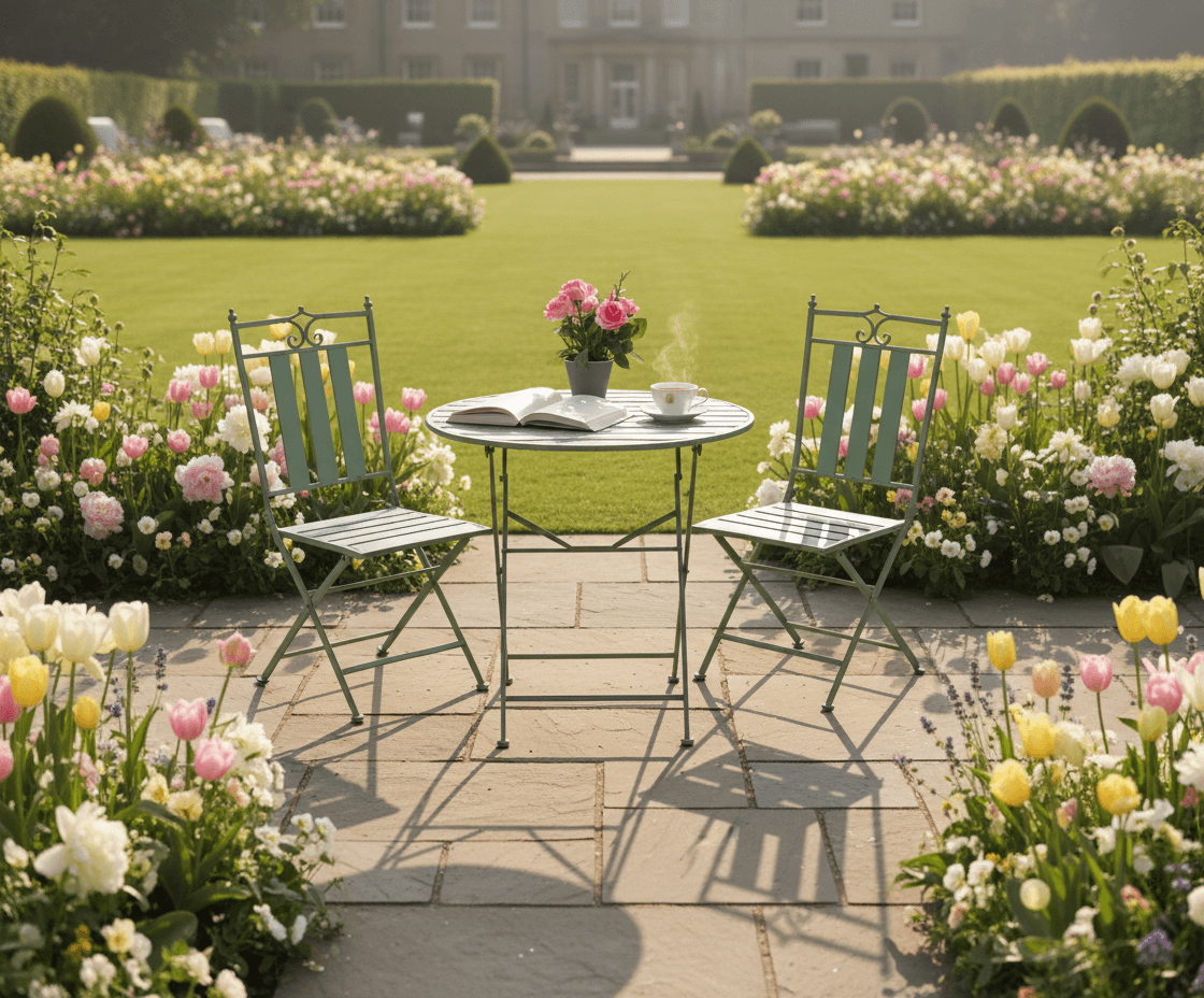 Dunwich 2 Seat Folding Bistro Set with Table