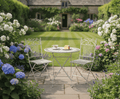 Dunwich White 2 Seat Folding Bistro Set with Table