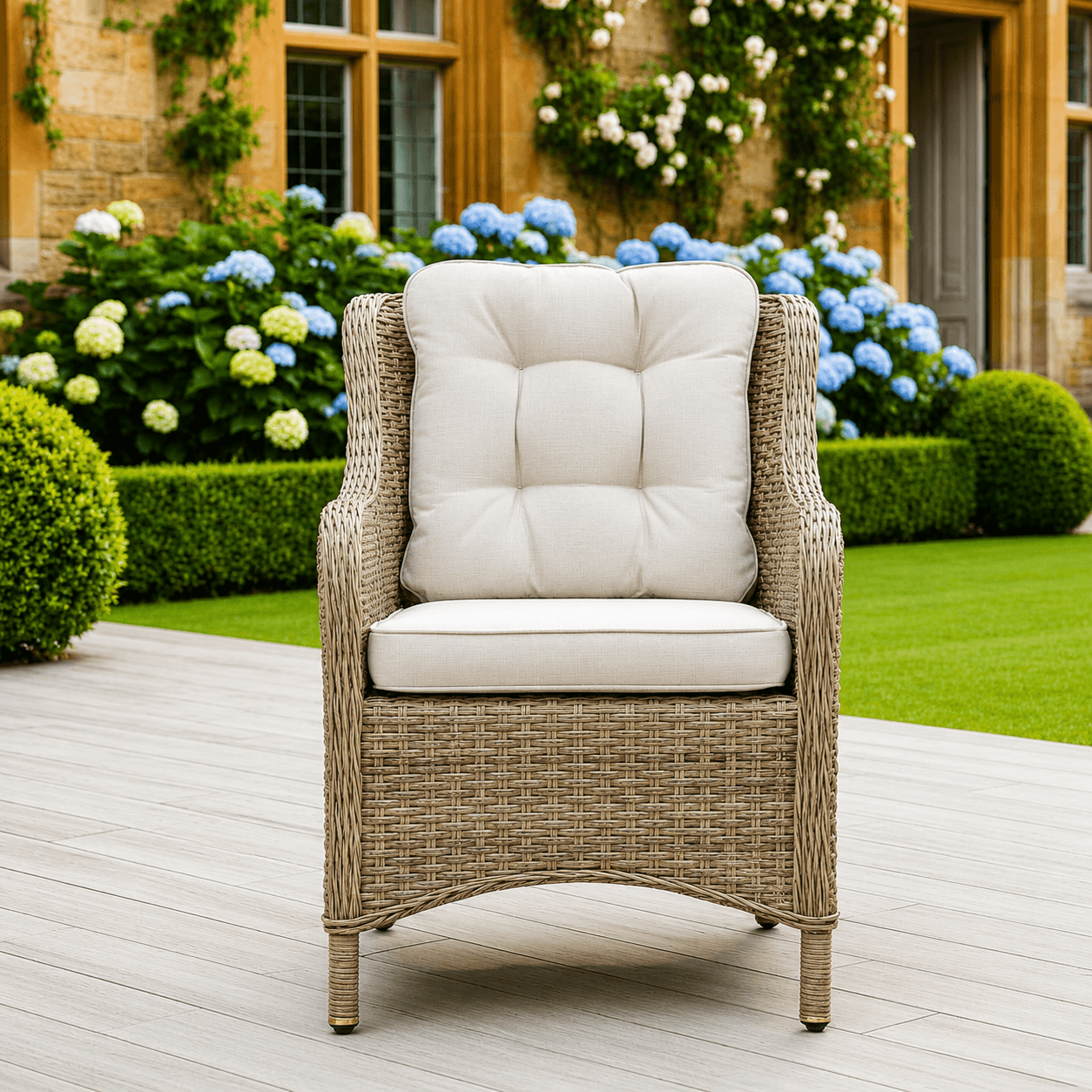 Larca 6 Chair Wingback Dining Set