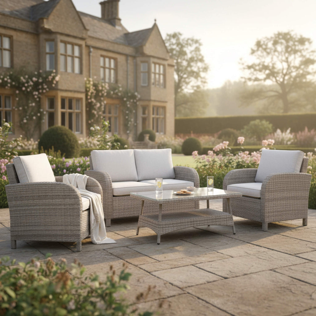 Savana 2-Seater Sofa Set with 2 Armchairs & Coffee Table