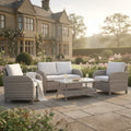 Savana 2-Seater Sofa Set with 2 Armchairs & Coffee Table