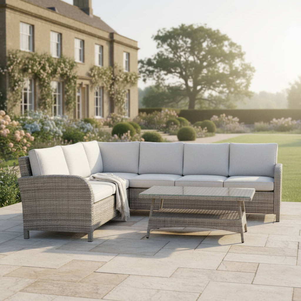 Savana L Corner Sofa Set with Coffee Table
