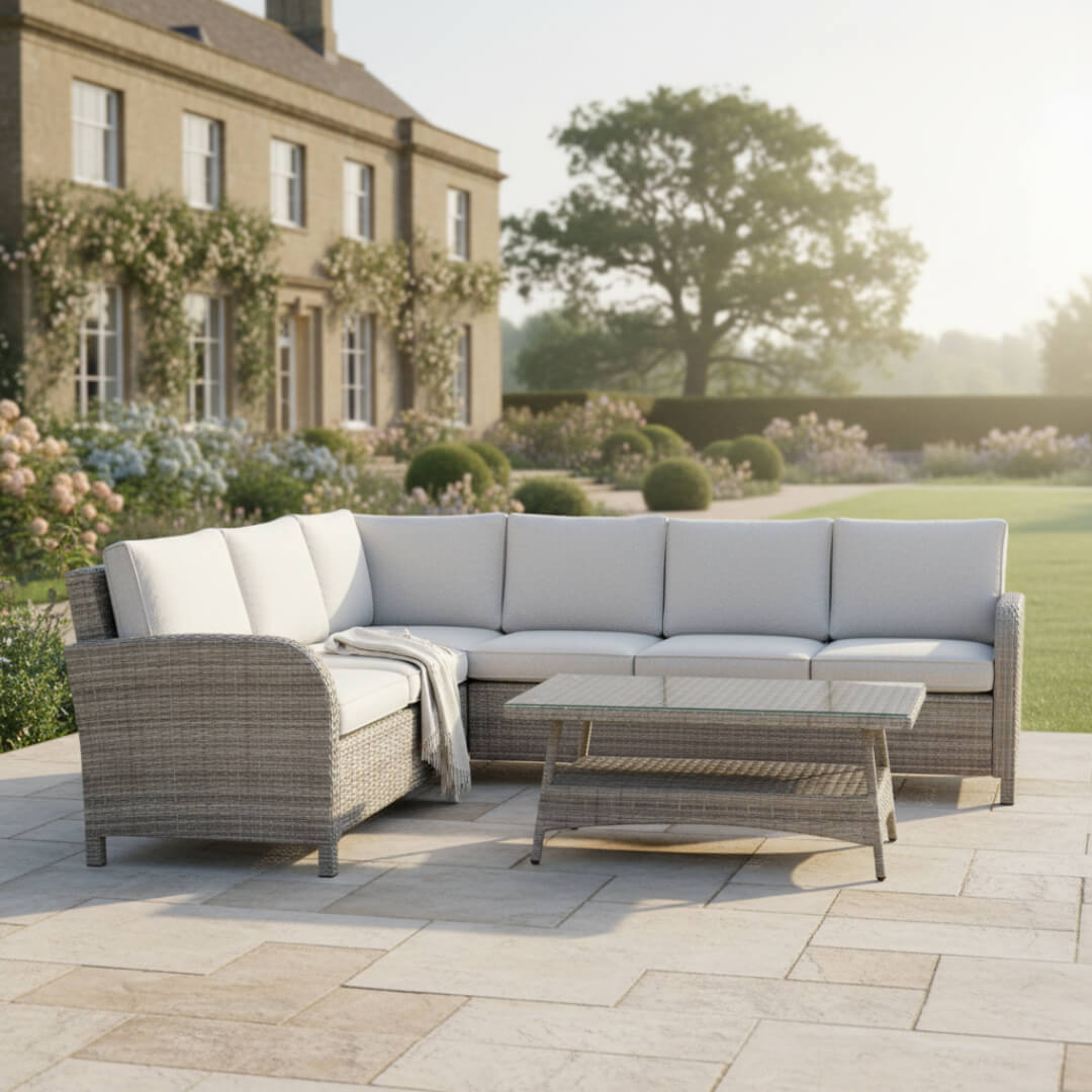 Savana L Corner Sofa Set with Coffee Table