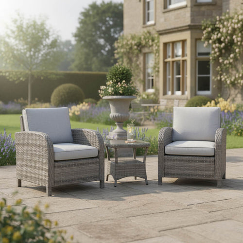 Savana 2 Chair Lounge Bistro Set with Side Table