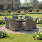 Trueas 6 Chair Wingback Dining Set