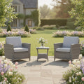 Balancia 2 Chair Lounge Bistro Set with Side Table