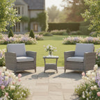 Balancia 2 Chair Lounge Bistro Set with Side Table
